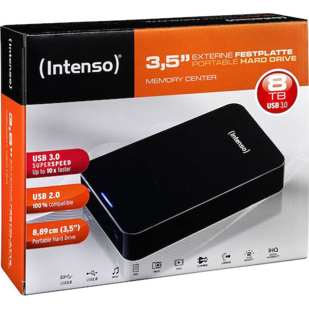 Intenso Memory Center USB 3.0 Εξωτερικός HDD 8TB 3.5\