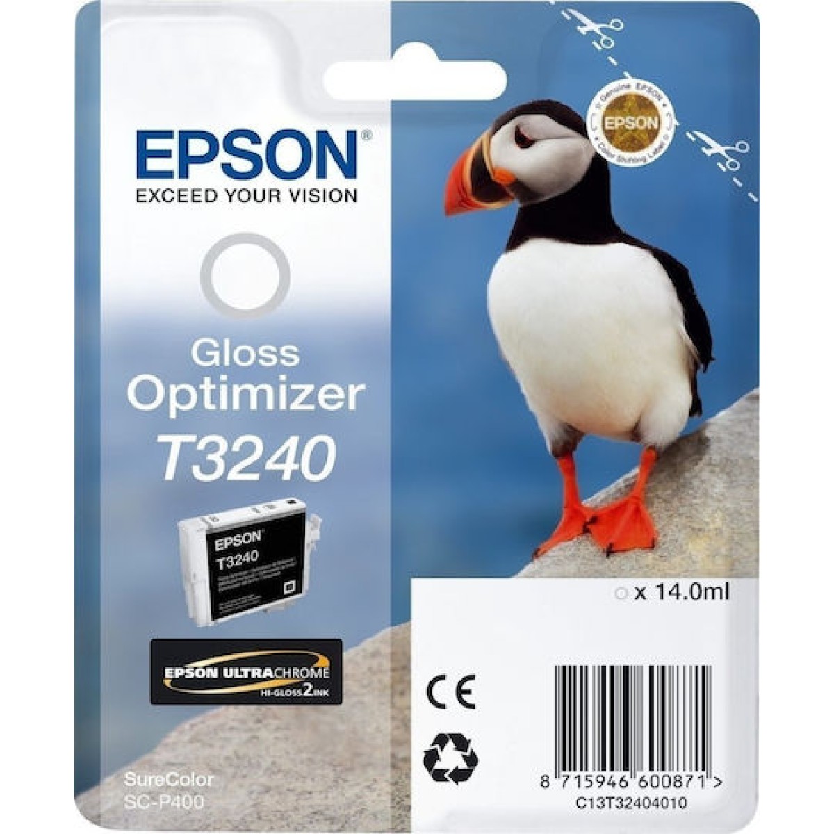 Epson T3240 Γνήσιο Μελάνι Εκτυπωτή InkJet Gloss Optimizer (C13T32404010)