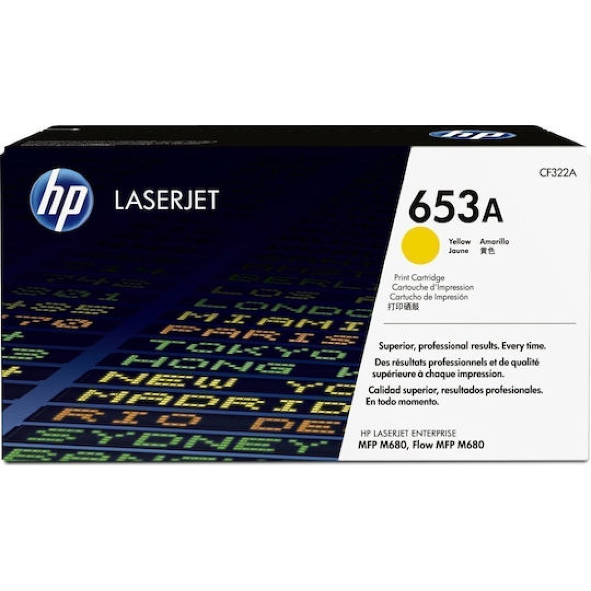 HP 653A Γνήσιο Toner Laser Εκτυπωτή Κίτρινο 16500 Σελίδων (CF322A)