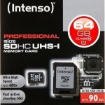 Intenso Professional microSDXC 64GB U1 with Adapter