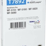 Epson T7892XXL Γνήσιο Μελάνι Εκτυπωτή InkJet Κυανό (C13T789240)