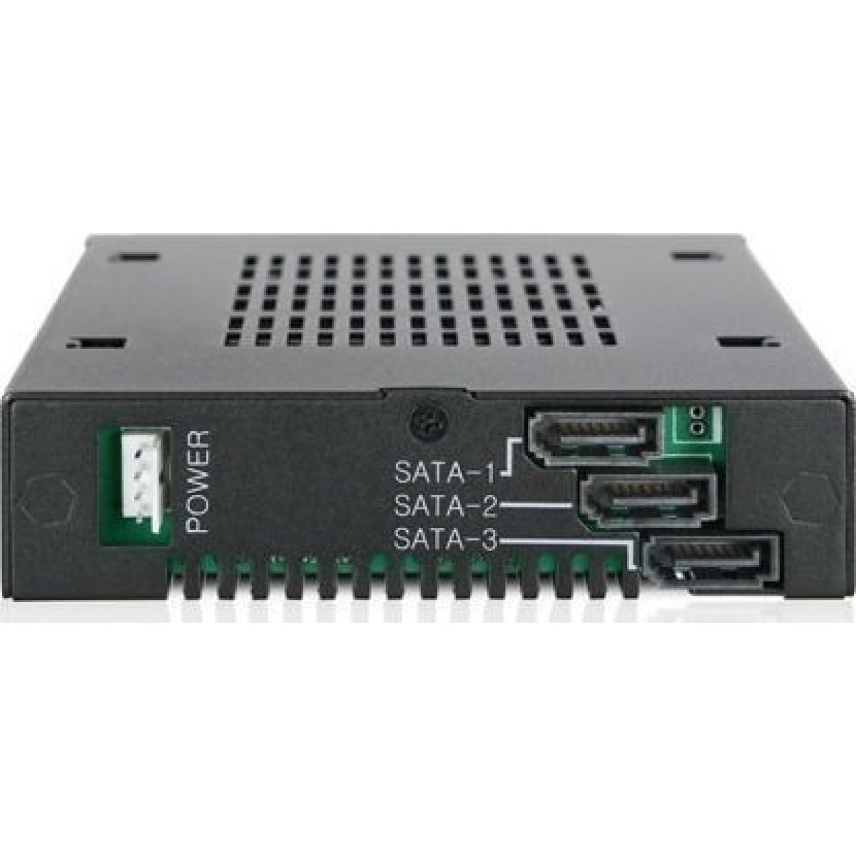 Icy Dock ToughArmor Triple Bay 2.5 Inch SAS/SATA HDD/SSD Mobile Rack For External 3.5 Inch Drive Bay Μαύρο (MB993SK-B)