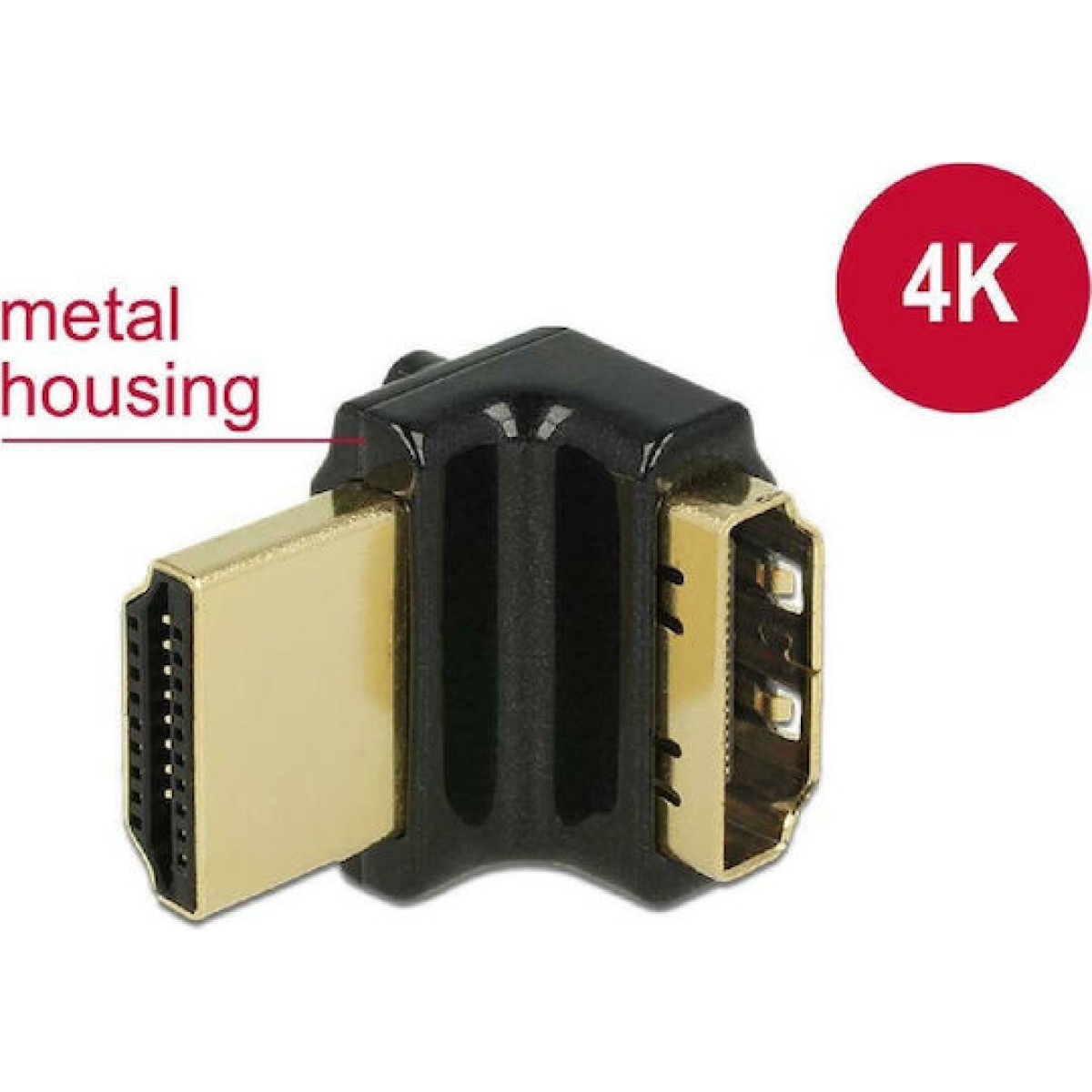 DeLock Μετατροπέας HDMI male σε HDMI female 1τμχ 65663