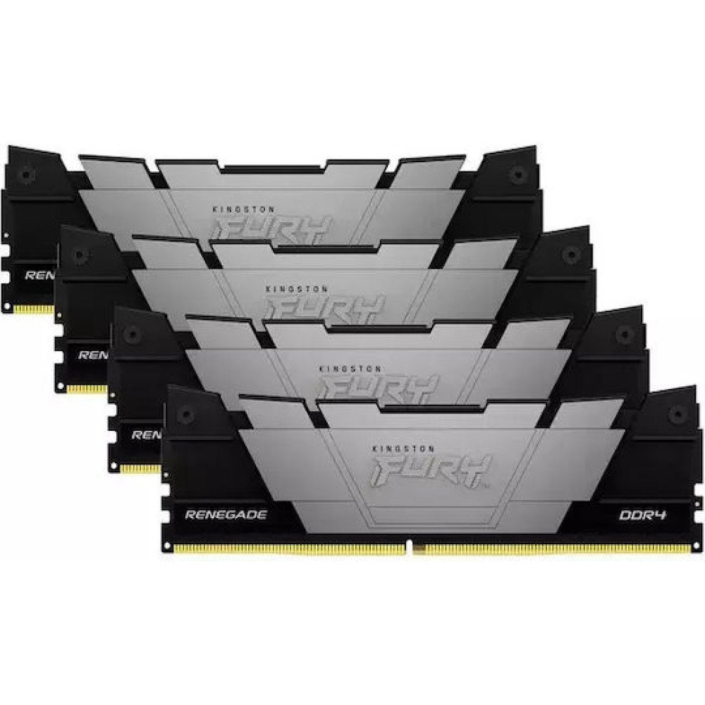Kingston Fury Renegade DDR4 64GB RAM με 4x16GB Modules και Ταχύτητα 3600 για Desktop