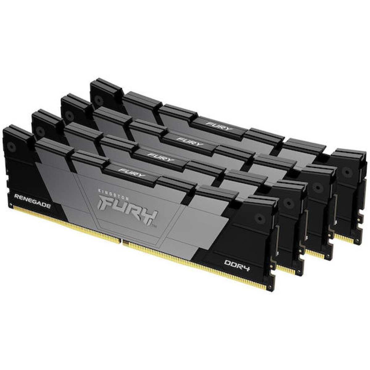 Kingston Fury Renegade DDR4 64GB RAM με 4x16GB Modules και Ταχύτητα 3600 για Desktop