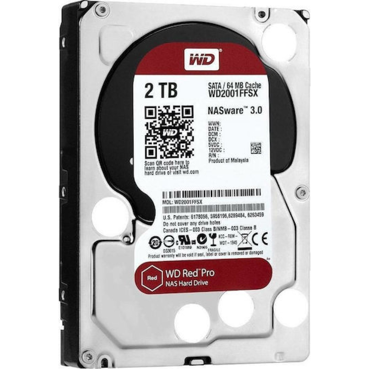 Western Digital Red Pro 2TB HDD Σκληρός Δίσκος 3.5