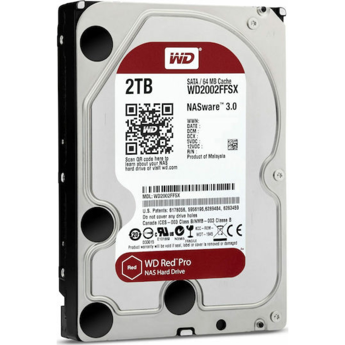 Western Digital Red Pro 2TB HDD Σκληρός Δίσκος 3.5