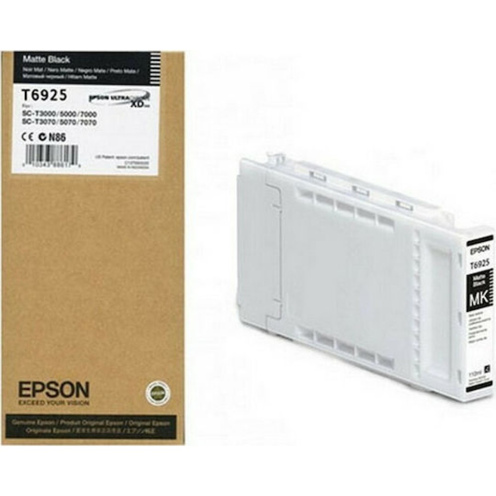 Epson T6925 Γνήσιο Μελάνι Εκτυπωτή InkJet Matte Μαύρο (C13T692500)