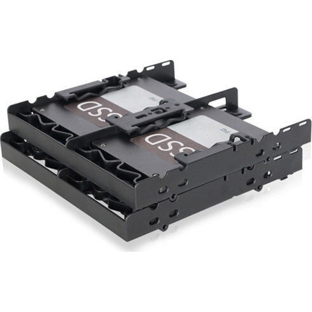 Icy Dock Flex-Fit Quattro Quattro 4x 2.5 Inch HDD/SSD Bracket for External 5.25 Inch Bay Μαύρο (MB344SP)