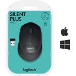 Logitech M330 Silent Plus Ασύρματο Ποντίκι Μαύρο