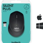 Logitech M330 Silent Plus Ασύρματο Ποντίκι Μαύρο