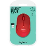 Logitech M330 Silent Plus Ασύρματο Mini Ποντίκι Κόκκινο