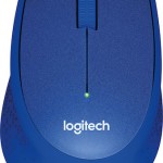 Logitech M330 Silent Plus Ασύρματο Mini Ποντίκι Μπλε